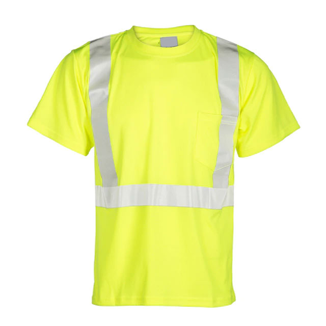 Lime Color Reflective Safety T Shirts